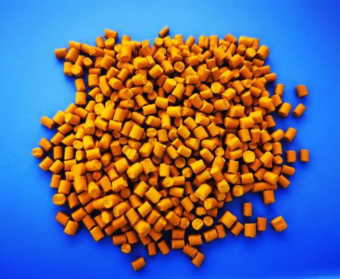Yellow Plastic Color Masterbatch 20% Concentration Moldable Plastic Pellets
