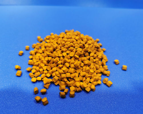 Non Toxic Yellow Plastic Masterbatch HDPE LDPE PE PP Carrier