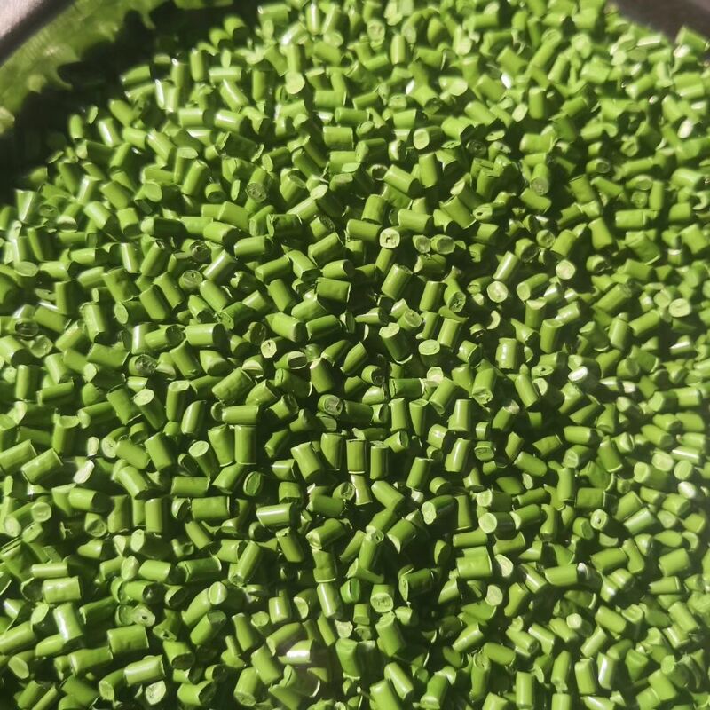 Green masterbatch is employed for coloration, providing vivid and long-lasting color.